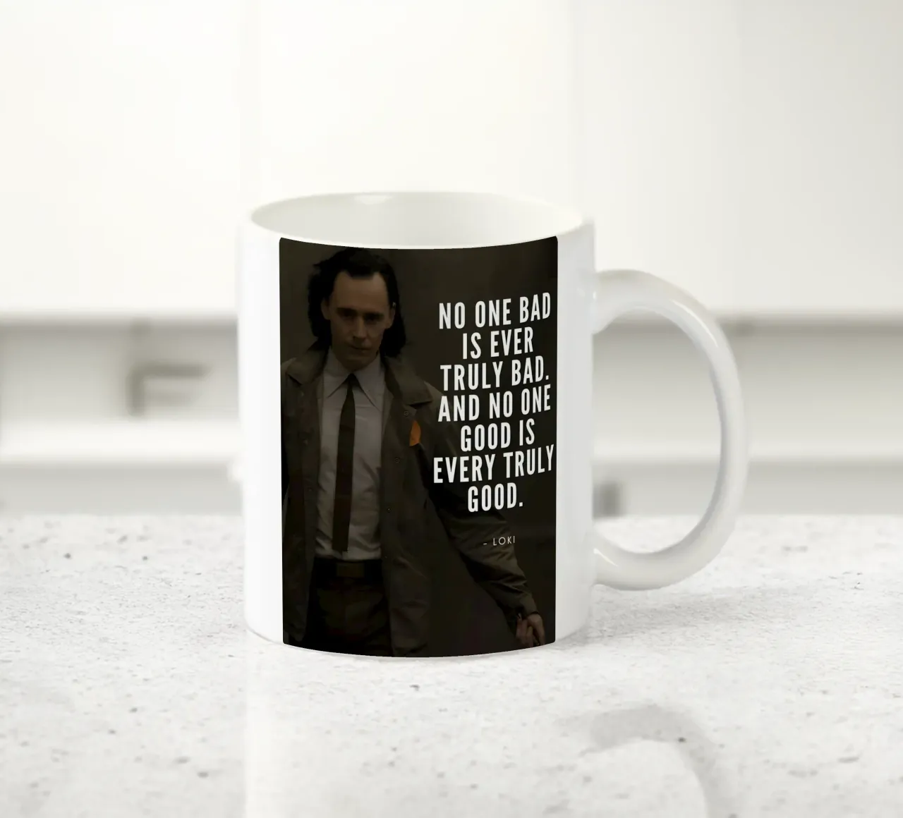 No one bad is ever truly bad tazza in ceramica da Type & Tape