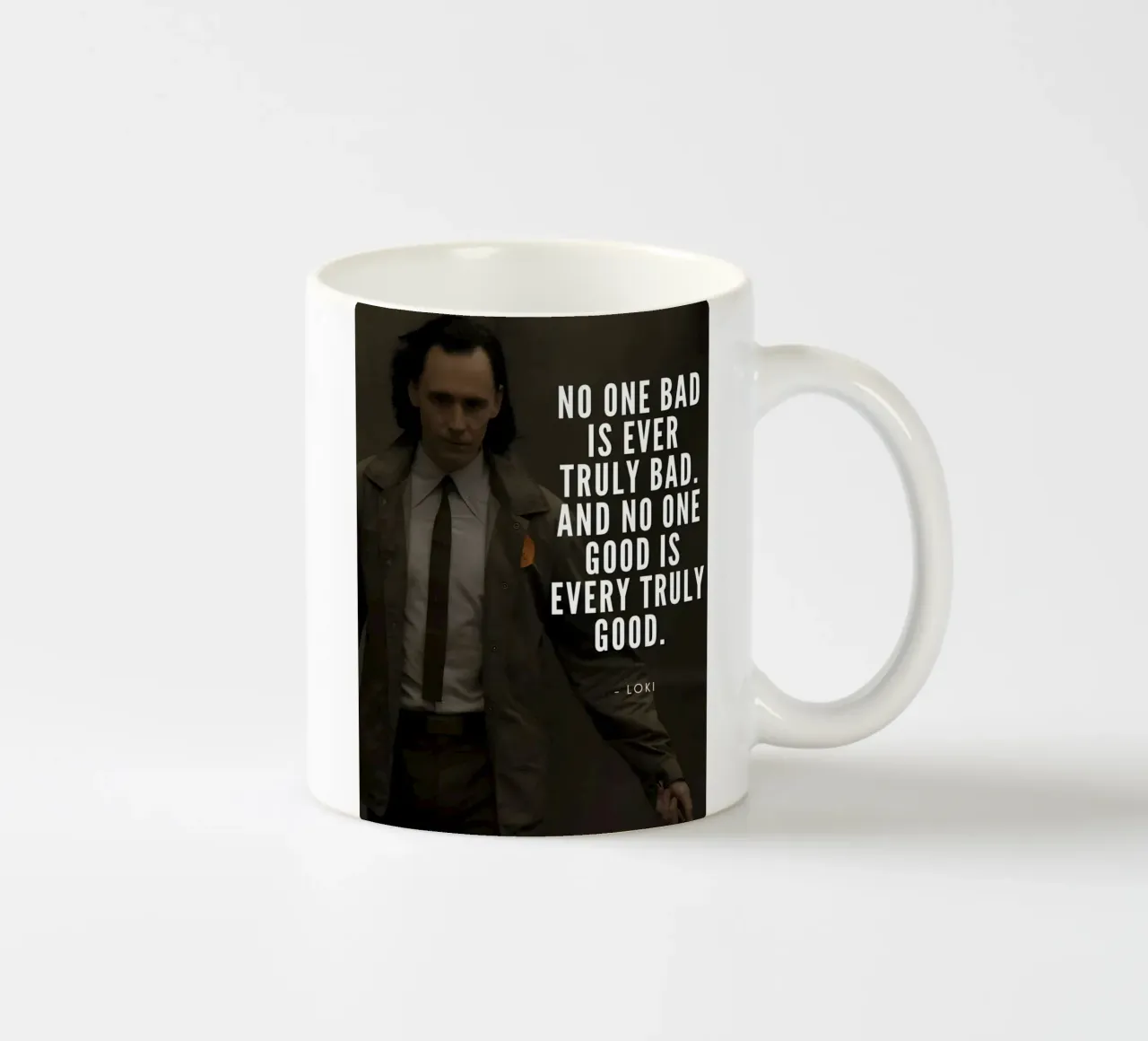 No one bad is ever truly bad tazza in ceramica da Type & Tape