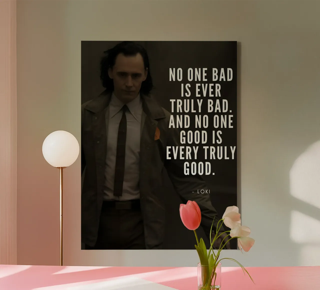 No one bad is ever truly bad tela con Cornice a cassetta da Type & Tape