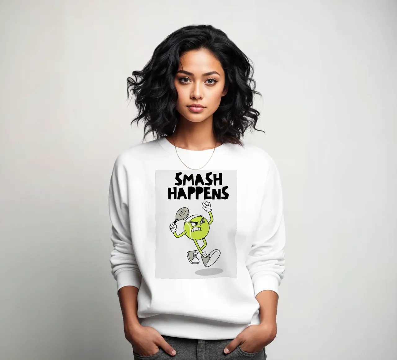 Padel: Smash happens felpa da Diesdas Ananas Design