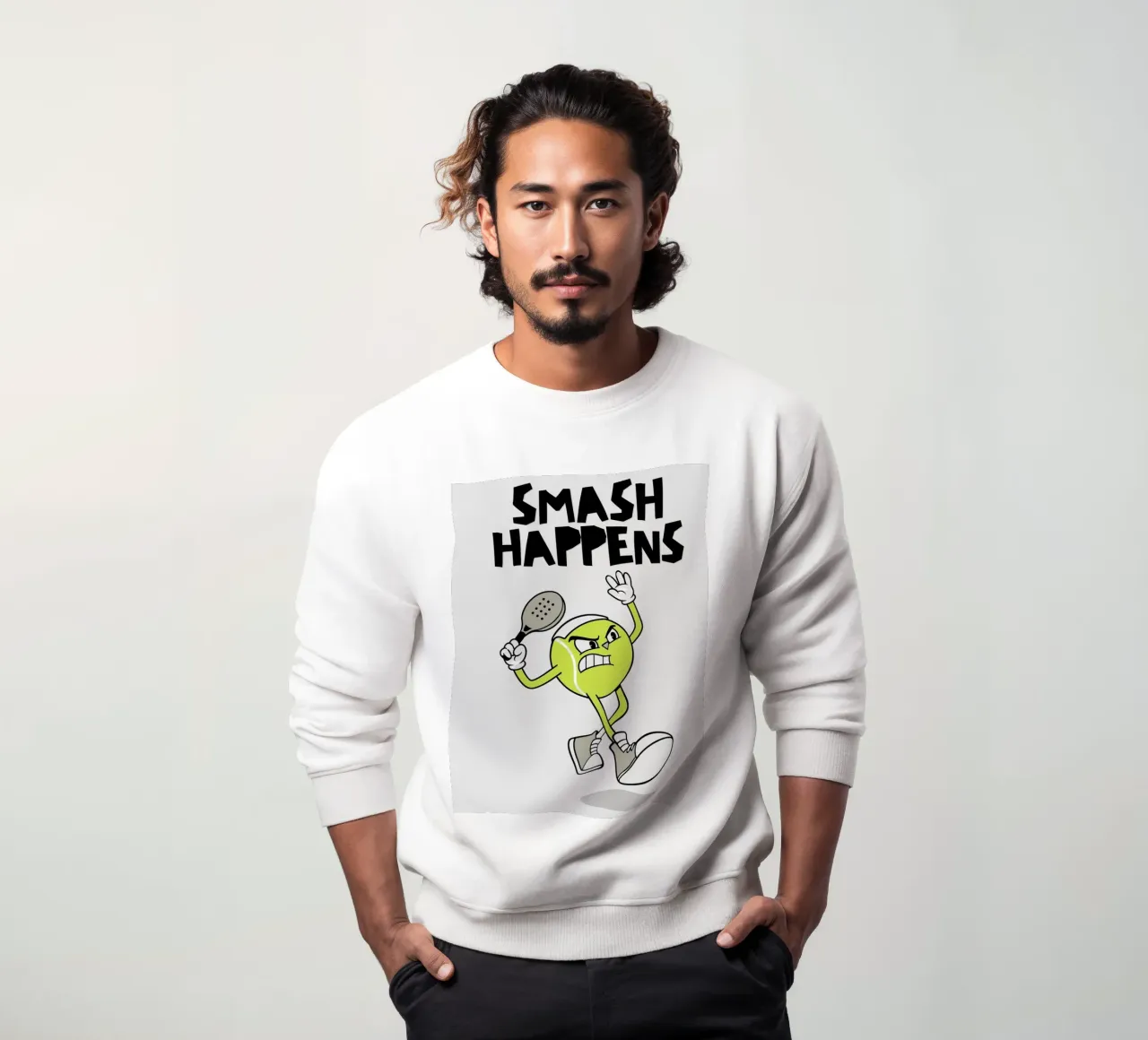 Padel: Smash happens felpa da Diesdas Ananas Design