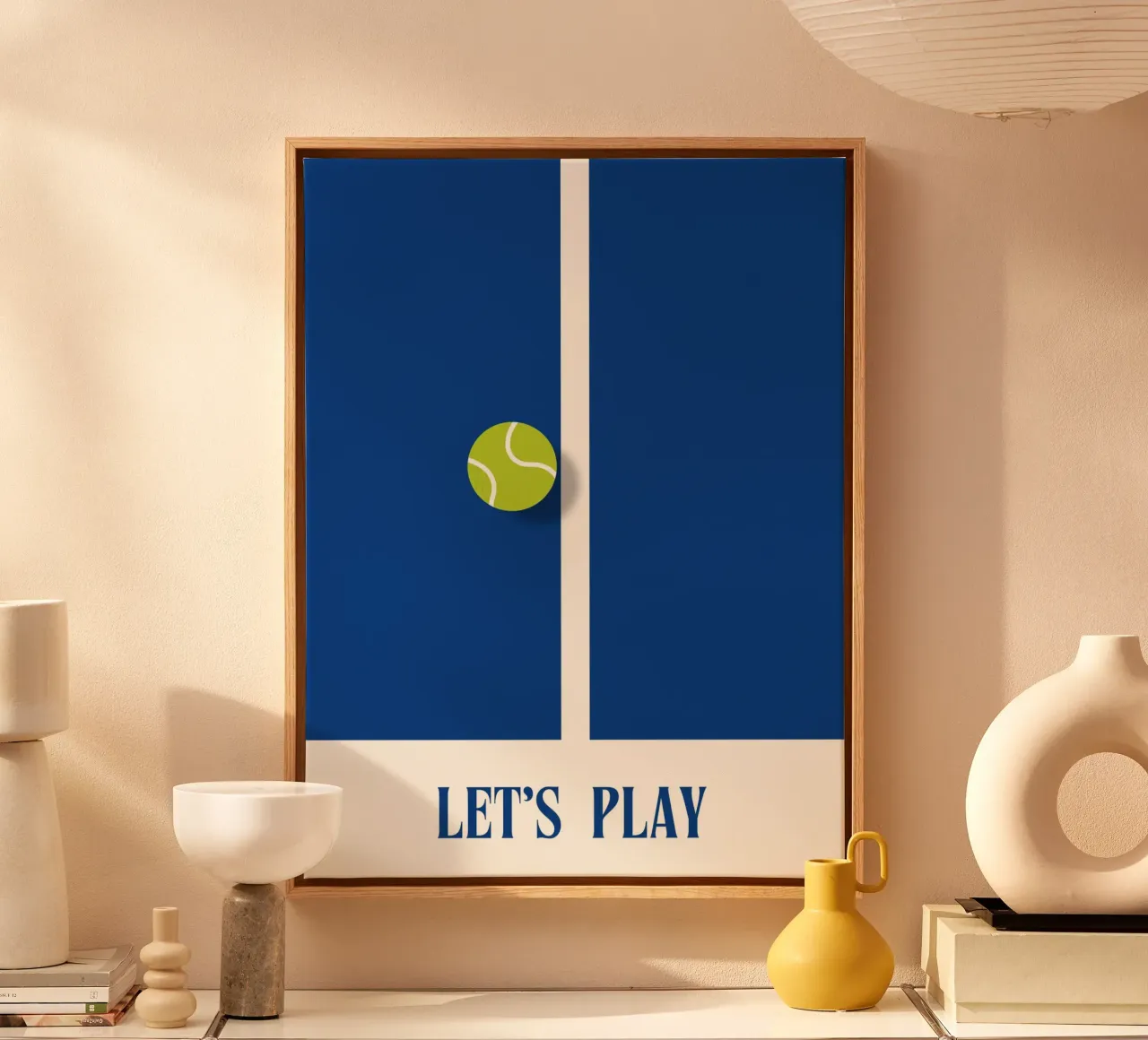Let's Play canvas met Baklijst van Diesdas Ananas Design