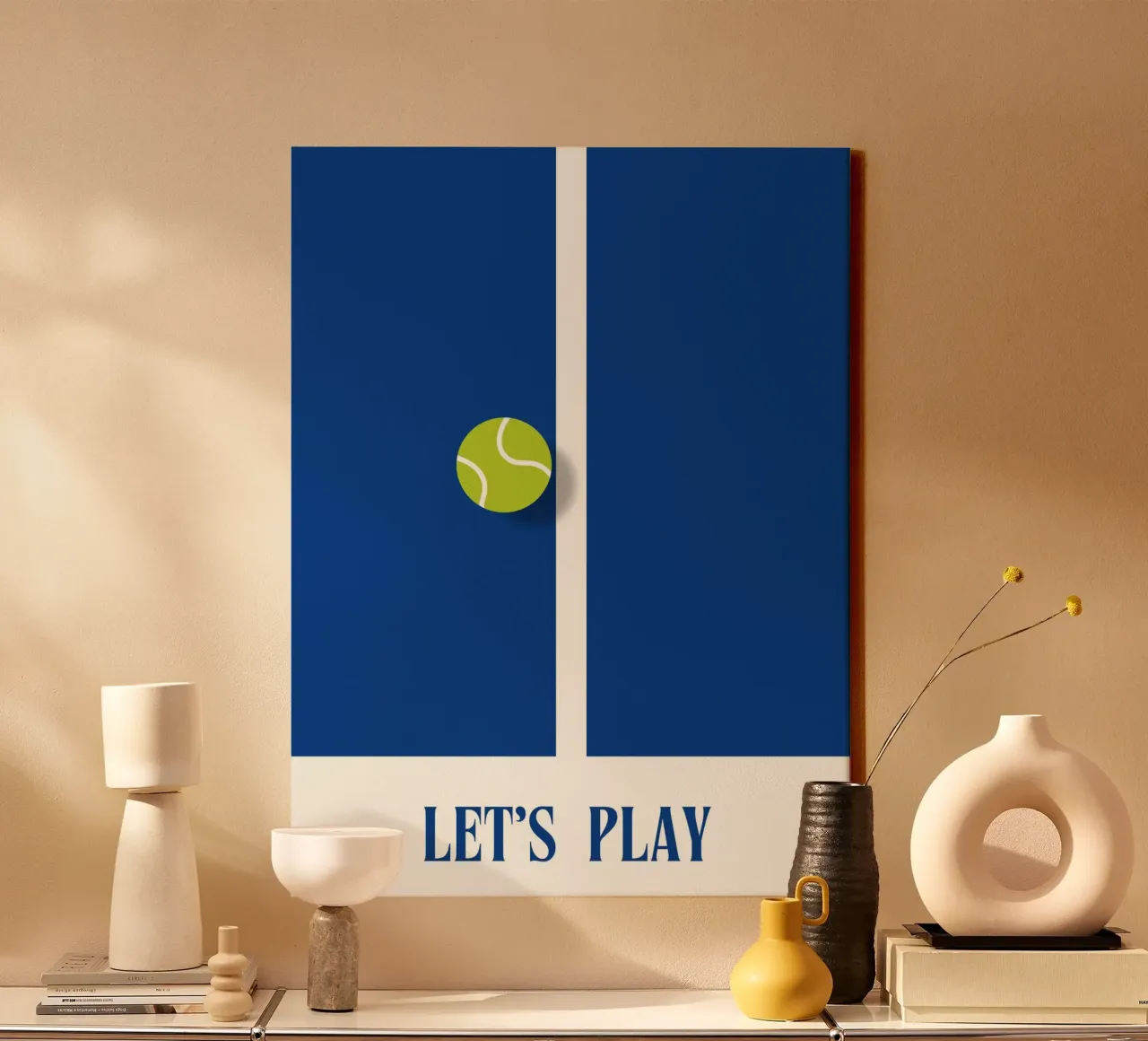 Let's Play canvas met Baklijst van Diesdas Ananas Design