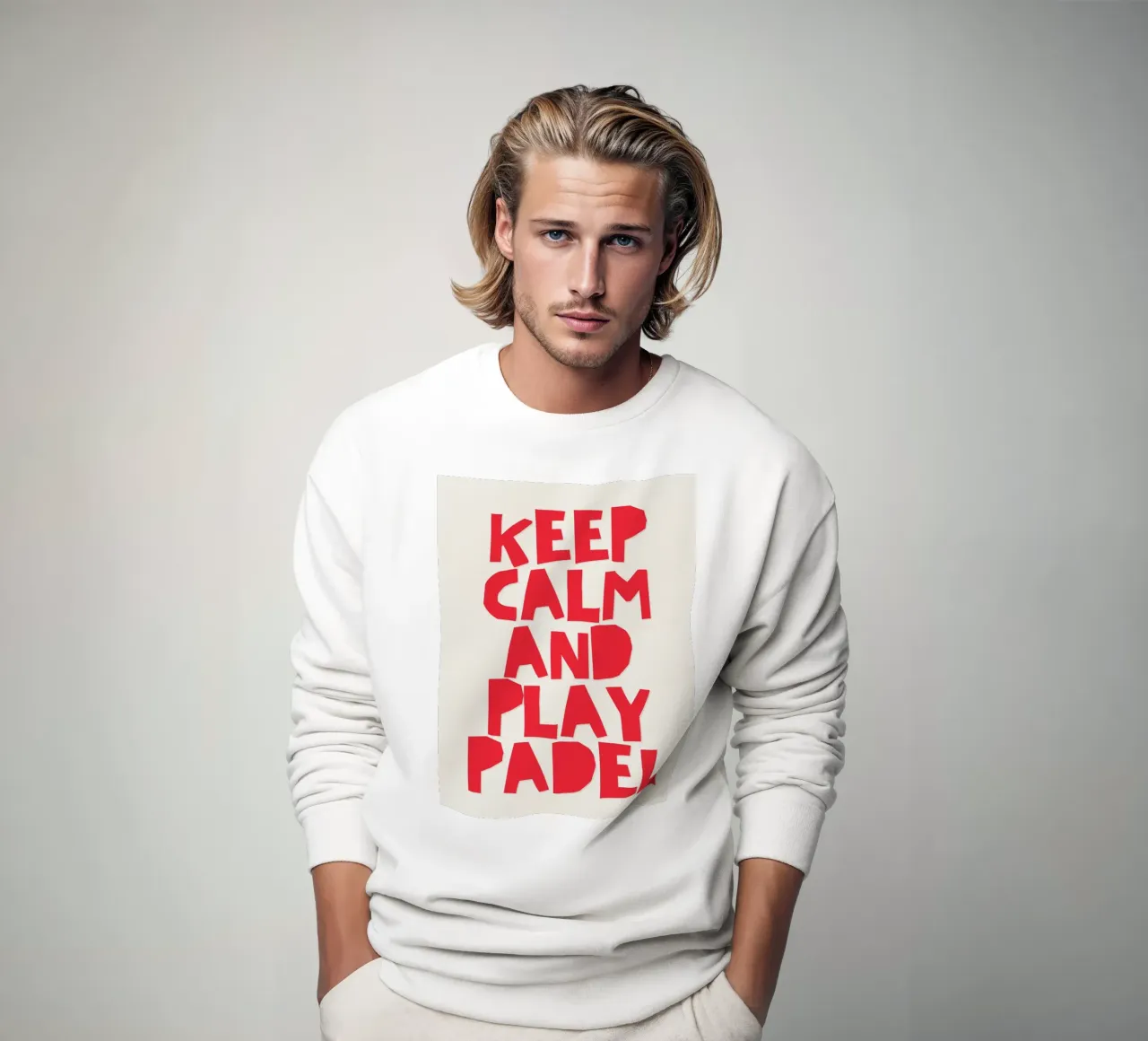 Keep calm and play Padel felpa da Diesdas Ananas Design