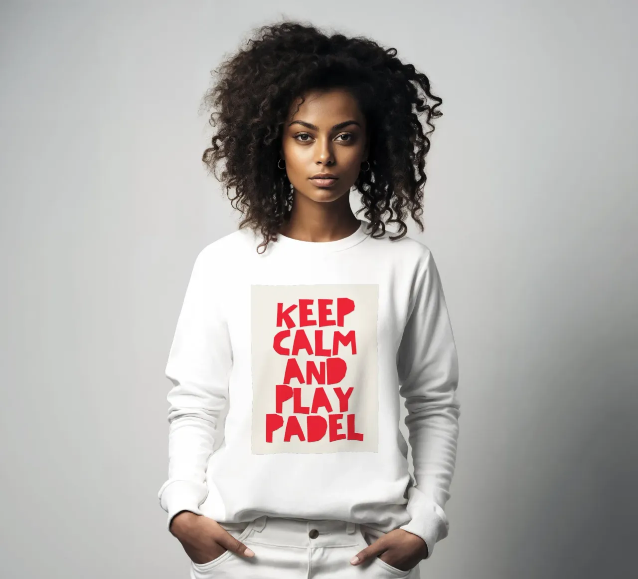Keep calm and play Padel felpa da Diesdas Ananas Design