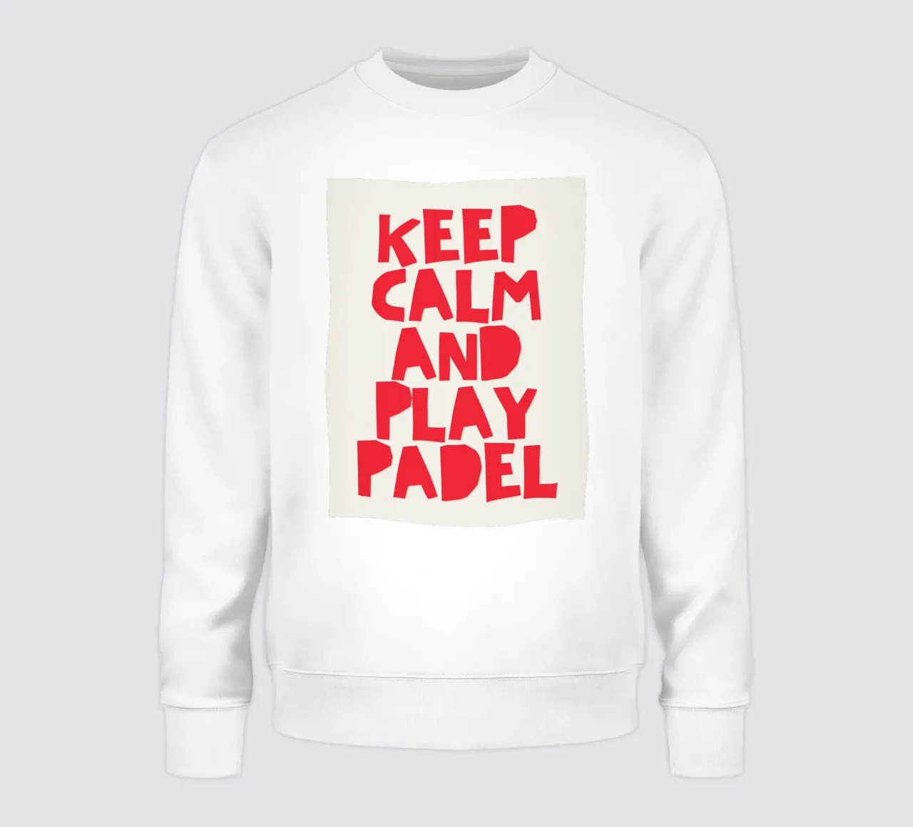 Keep calm and play Padel felpa da Diesdas Ananas Design
