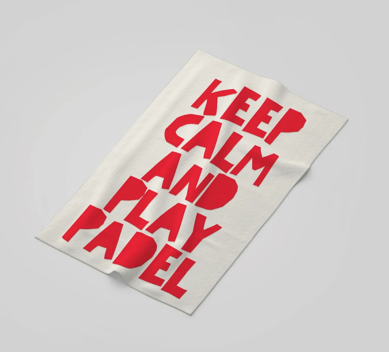 Keep calm and play Padel telo mare da Diesdas Ananas Design