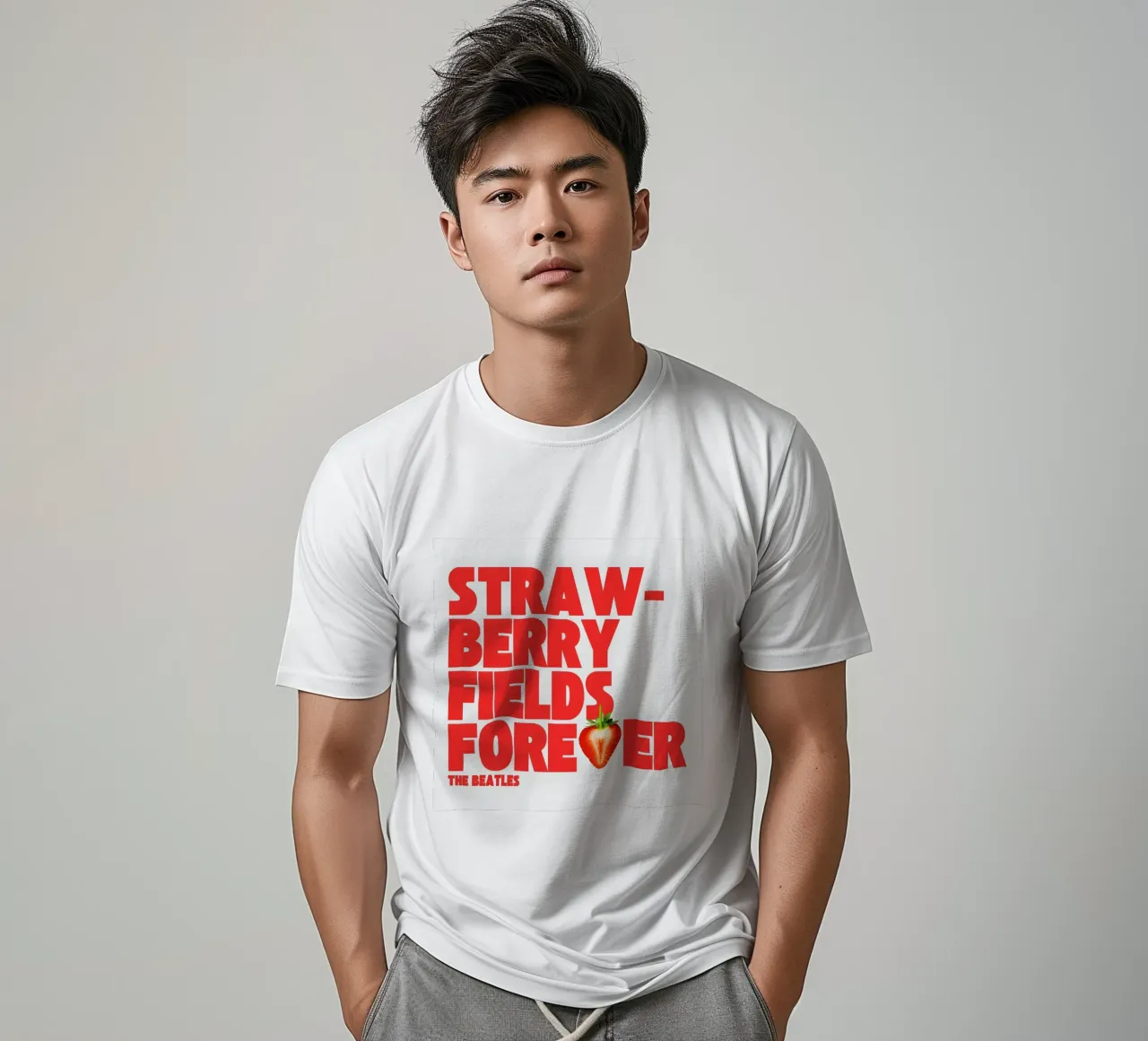 Strawberry Fields Forever t-shirt da Type & Tape