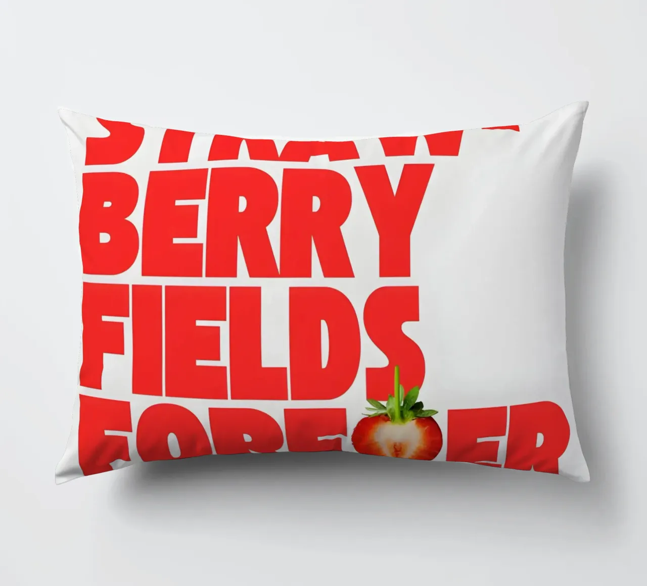 Strawberry Fields Forever cuscino da Type & Tape