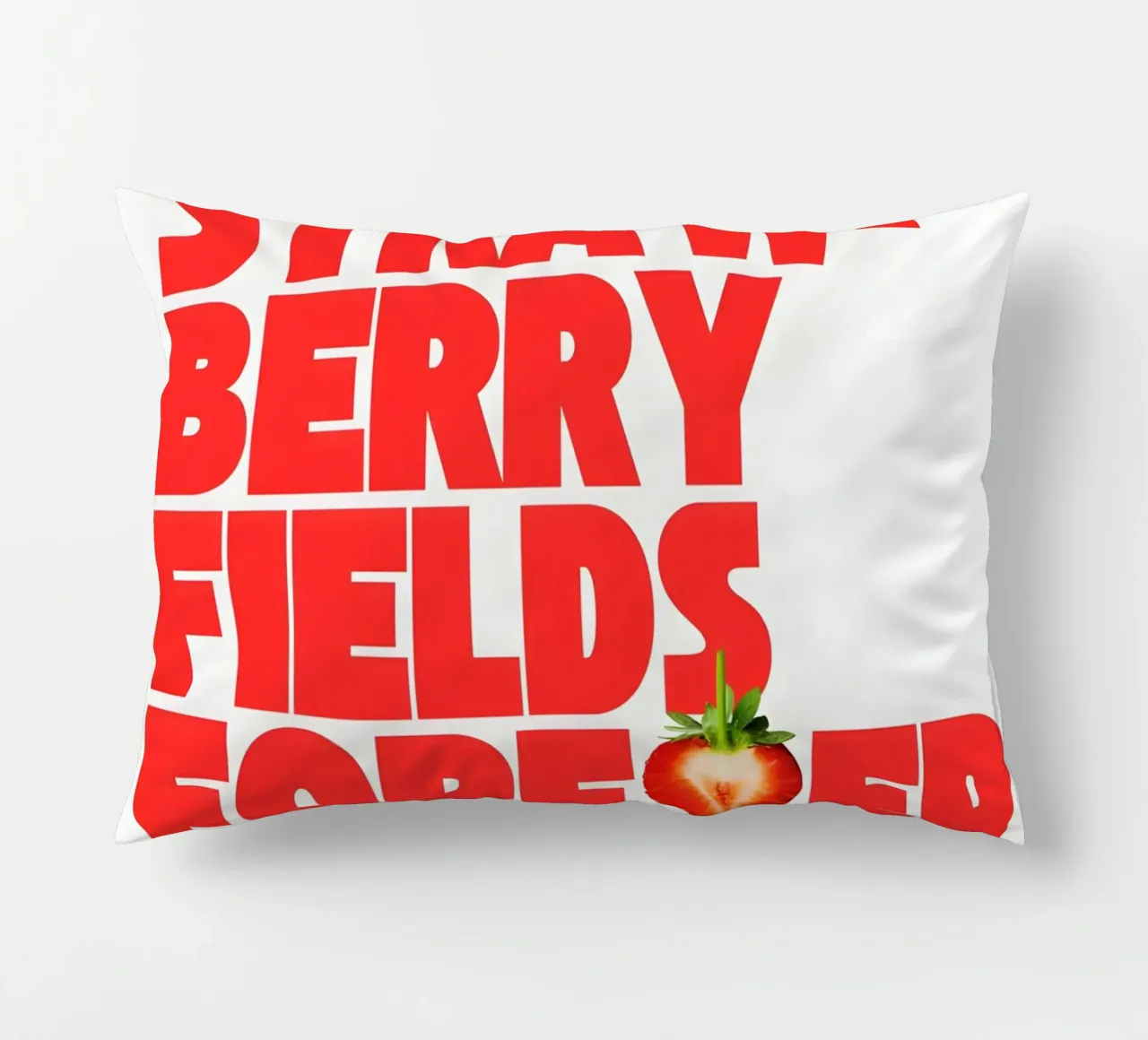 Strawberry Fields Forever cuscino da Type & Tape