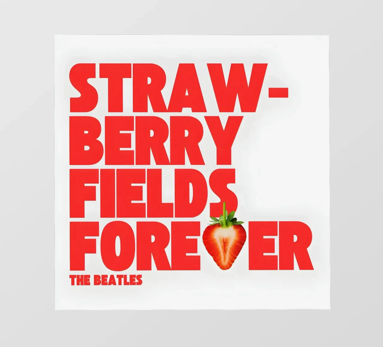 Strawberry Fields Forever telo in pvc da Type & Tape