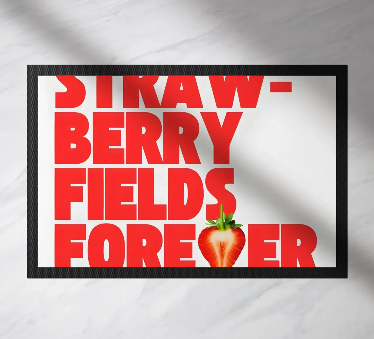 Strawberry Fields Forever zerbino da Type & Tape