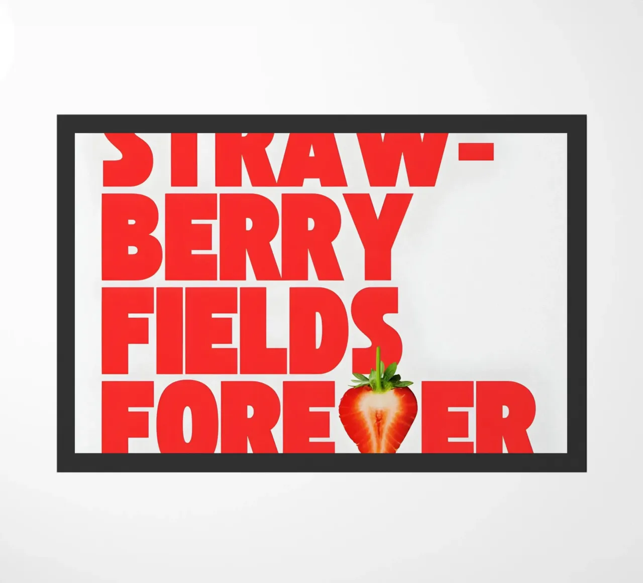 Strawberry Fields Forever zerbino da Type & Tape