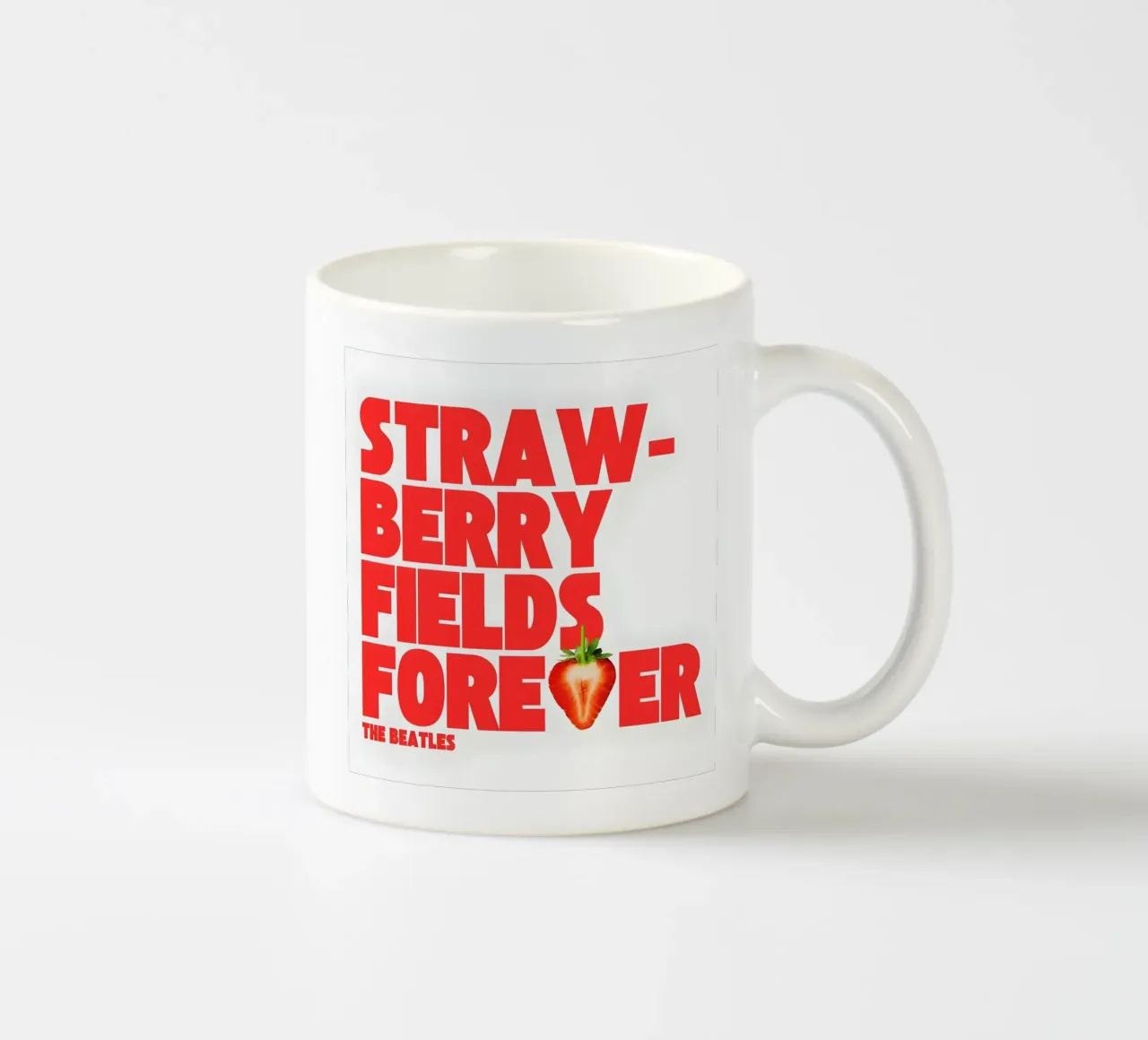 Strawberry Fields Forever tazza in ceramica da Type & Tape