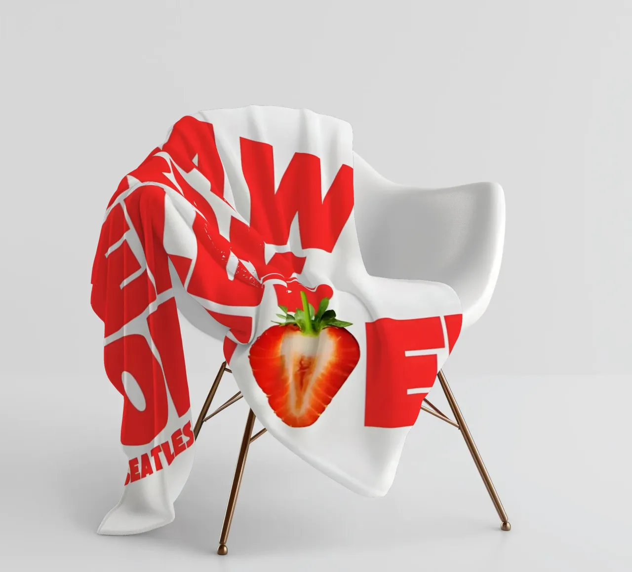 Strawberry Fields Forever coperta in pile da Type & Tape