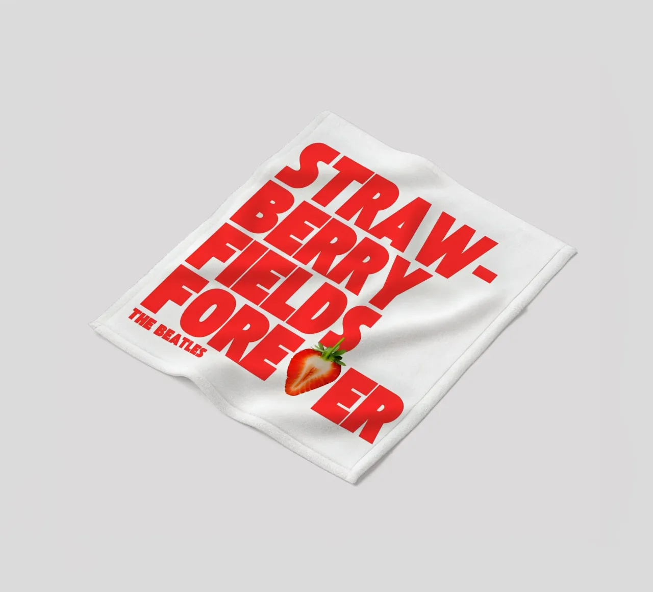 Strawberry Fields Forever coperta in pile da Type & Tape