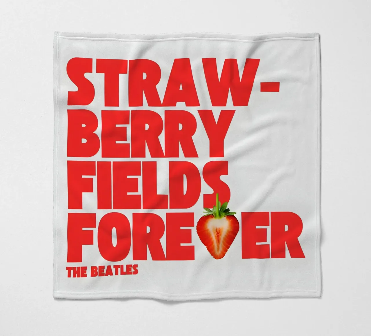 Strawberry Fields Forever coperta in pile da Type & Tape