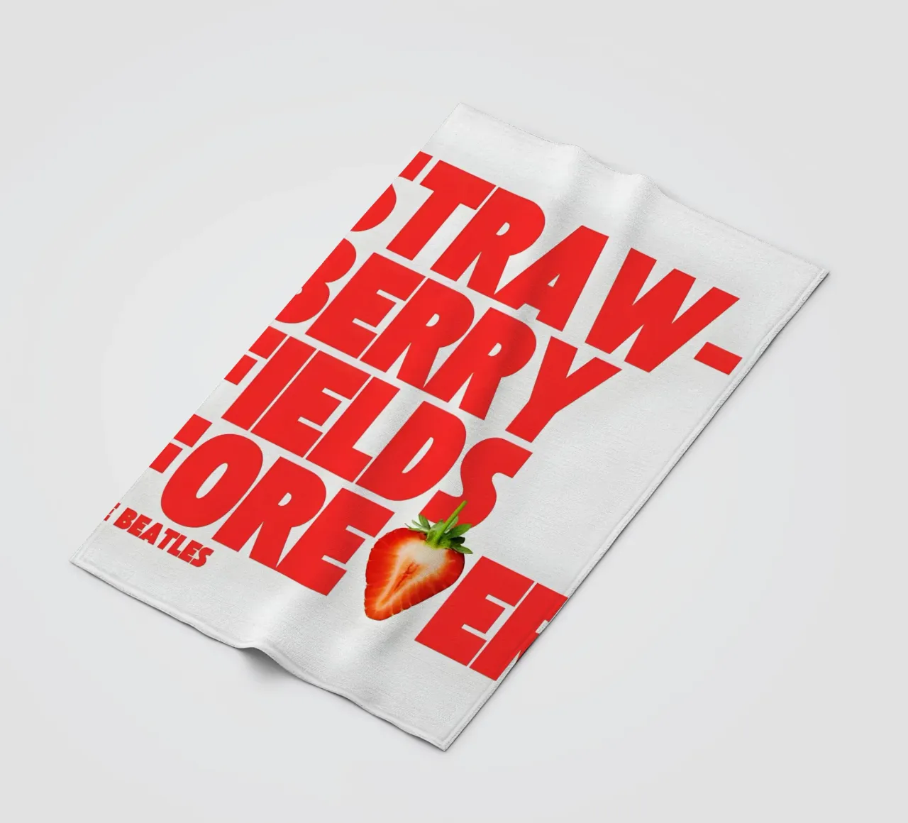 Strawberry Fields Forever coperta in pile da Type & Tape