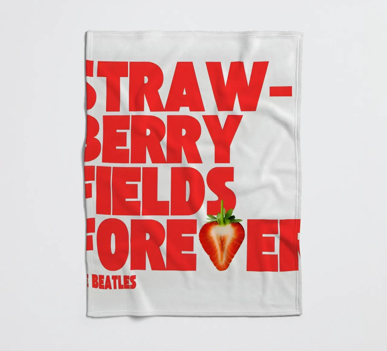 Strawberry Fields Forever coperta in pile da Type & Tape
