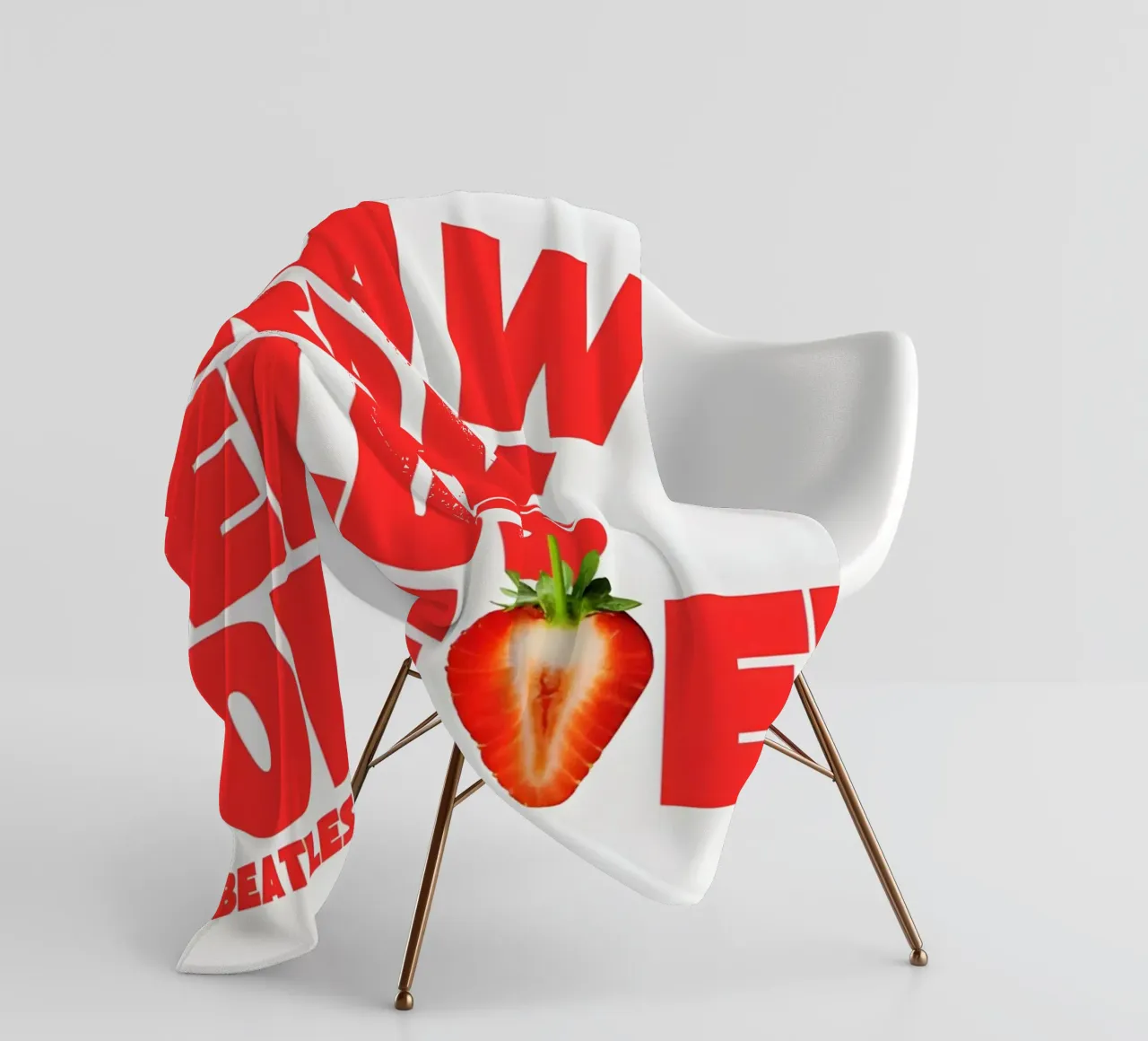 Strawberry Fields Forever coperta in pile da Type & Tape