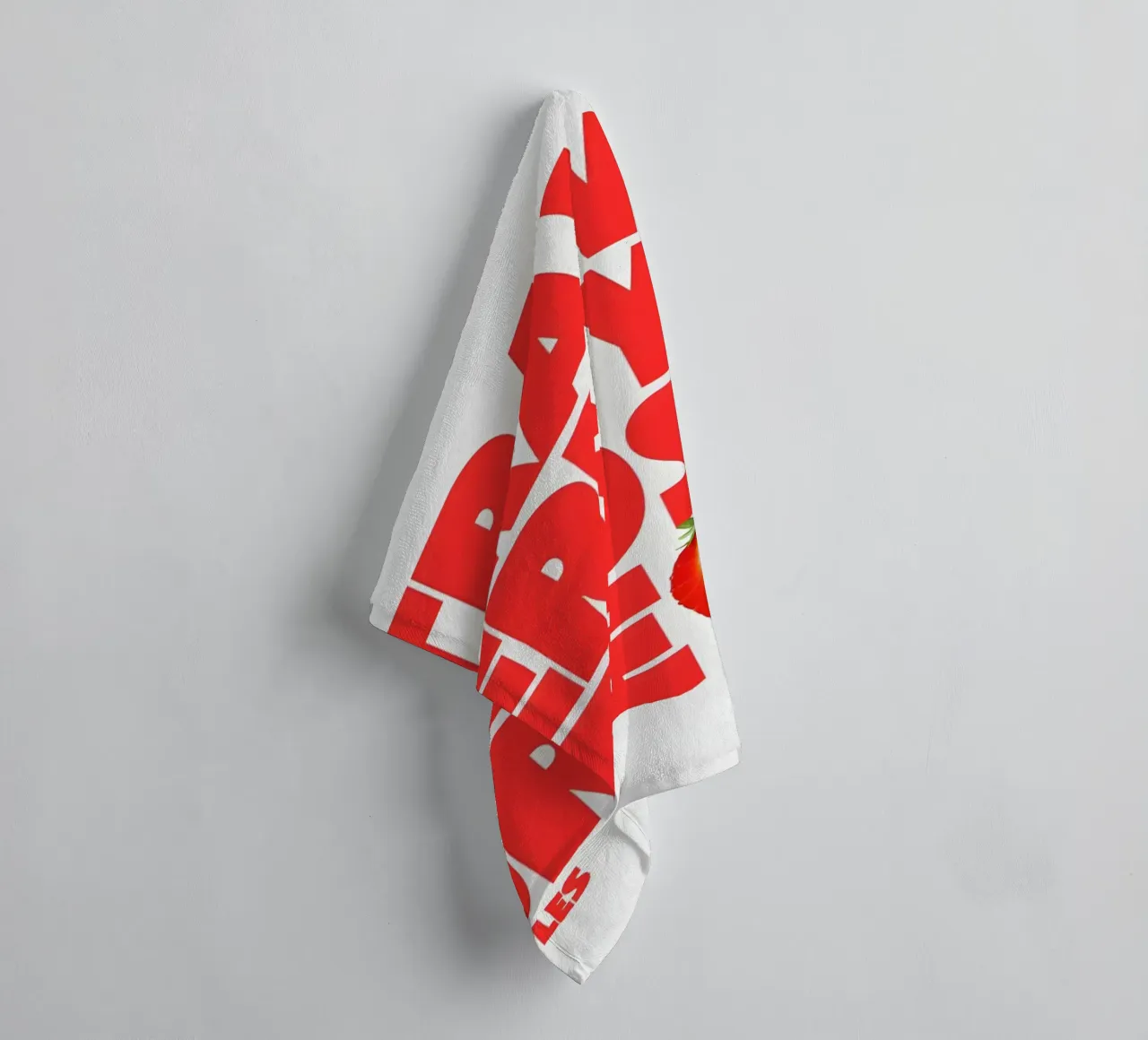 Strawberry Fields Forever asciugamano da bagno da Type & Tape