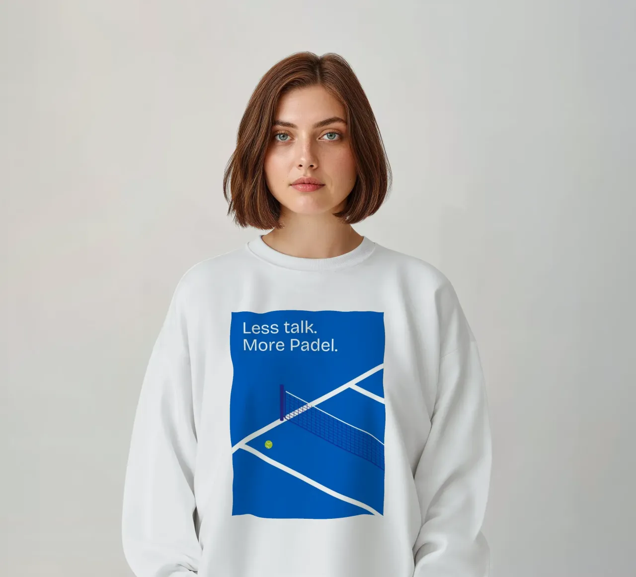 Less talk. More Padel. felpa da Diesdas Ananas Design