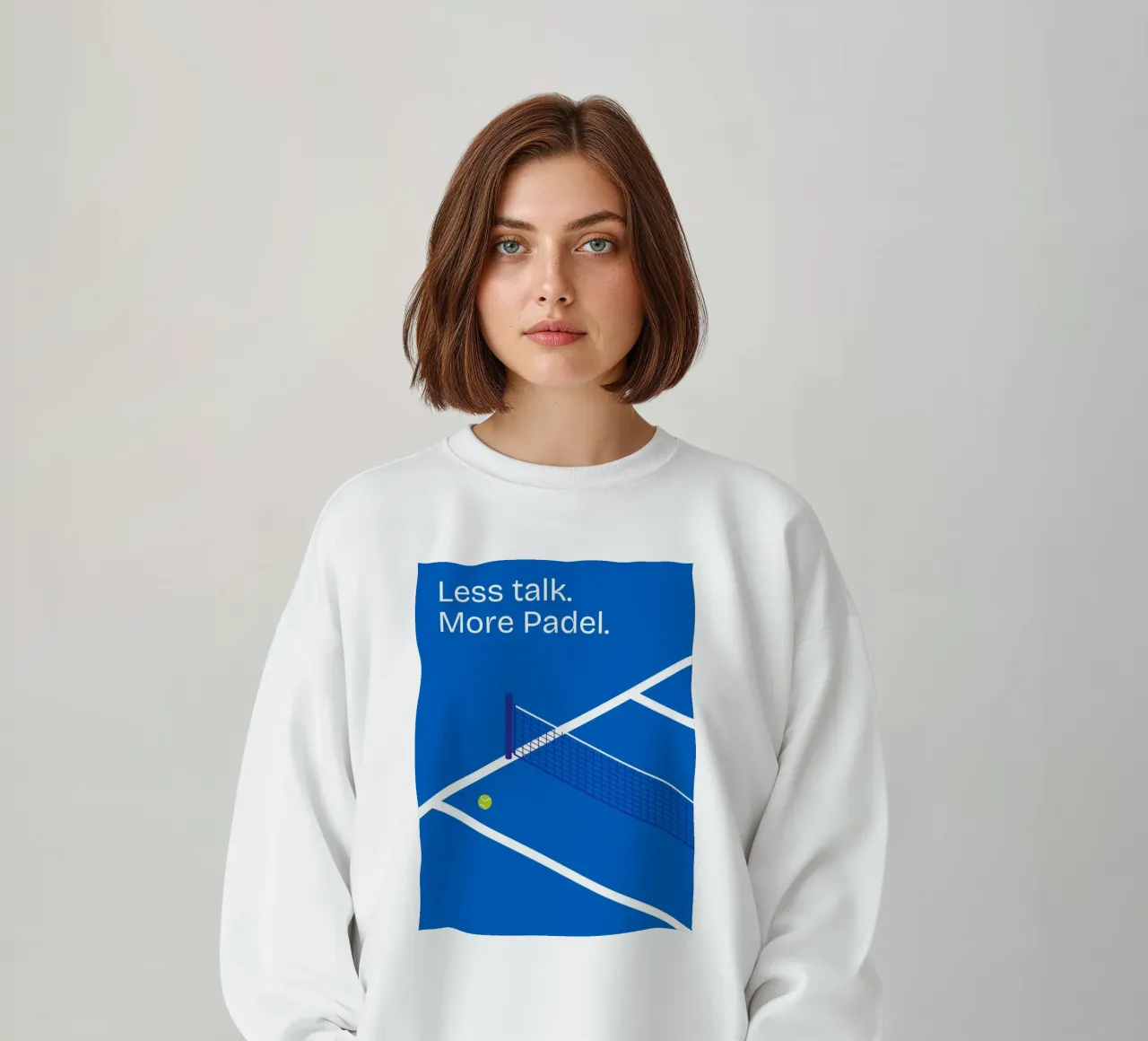 Less talk. More Padel. felpa da Diesdas Ananas Design