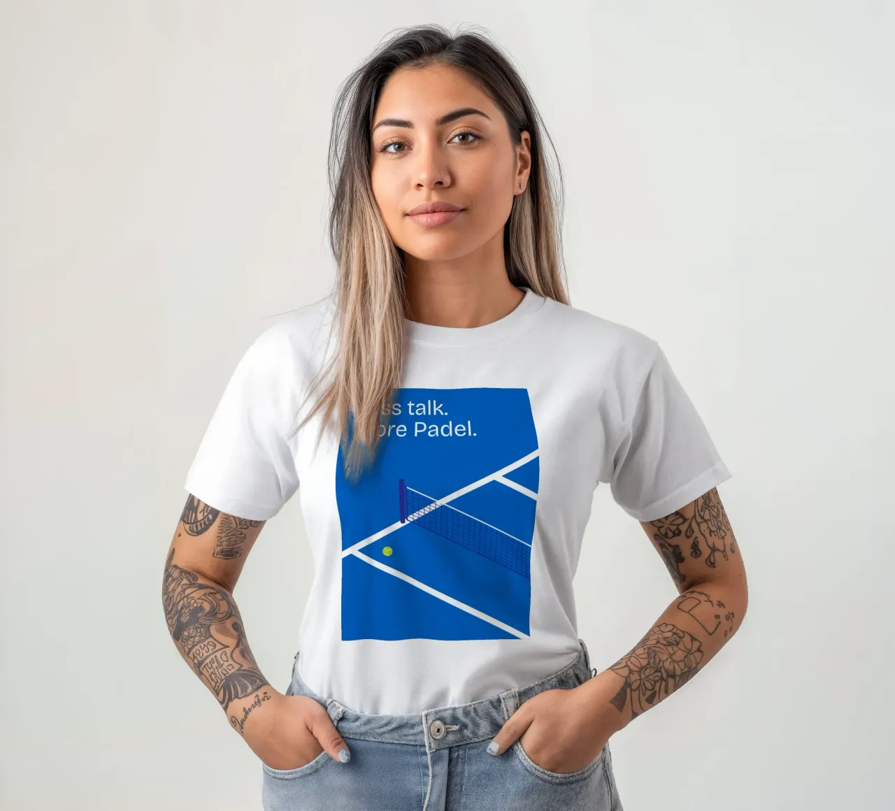 Less talk. More Padel. t-shirt da Diesdas Ananas Design