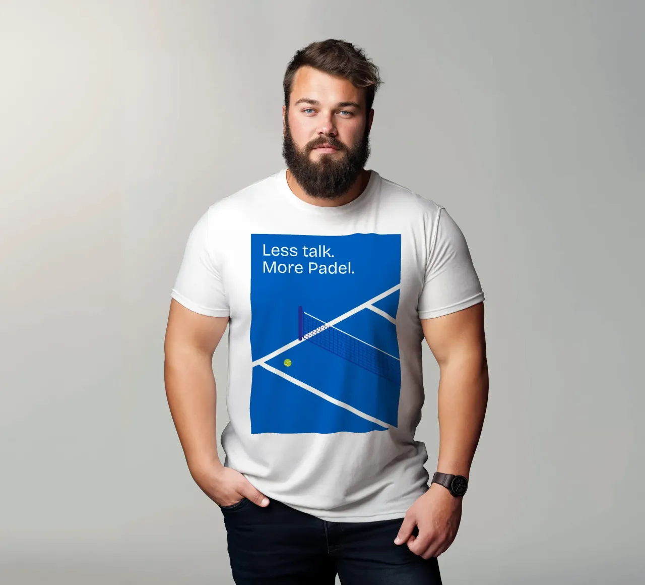 Less talk. More Padel. t-shirt da Diesdas Ananas Design