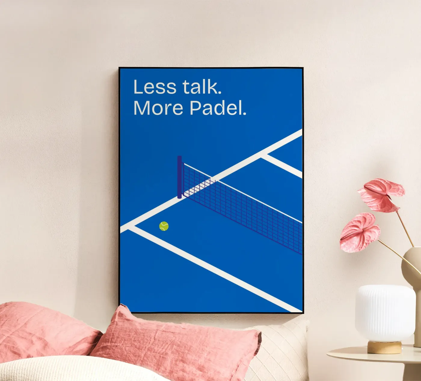 Less talk. More Padel. plexiglass da Diesdas Ananas Design