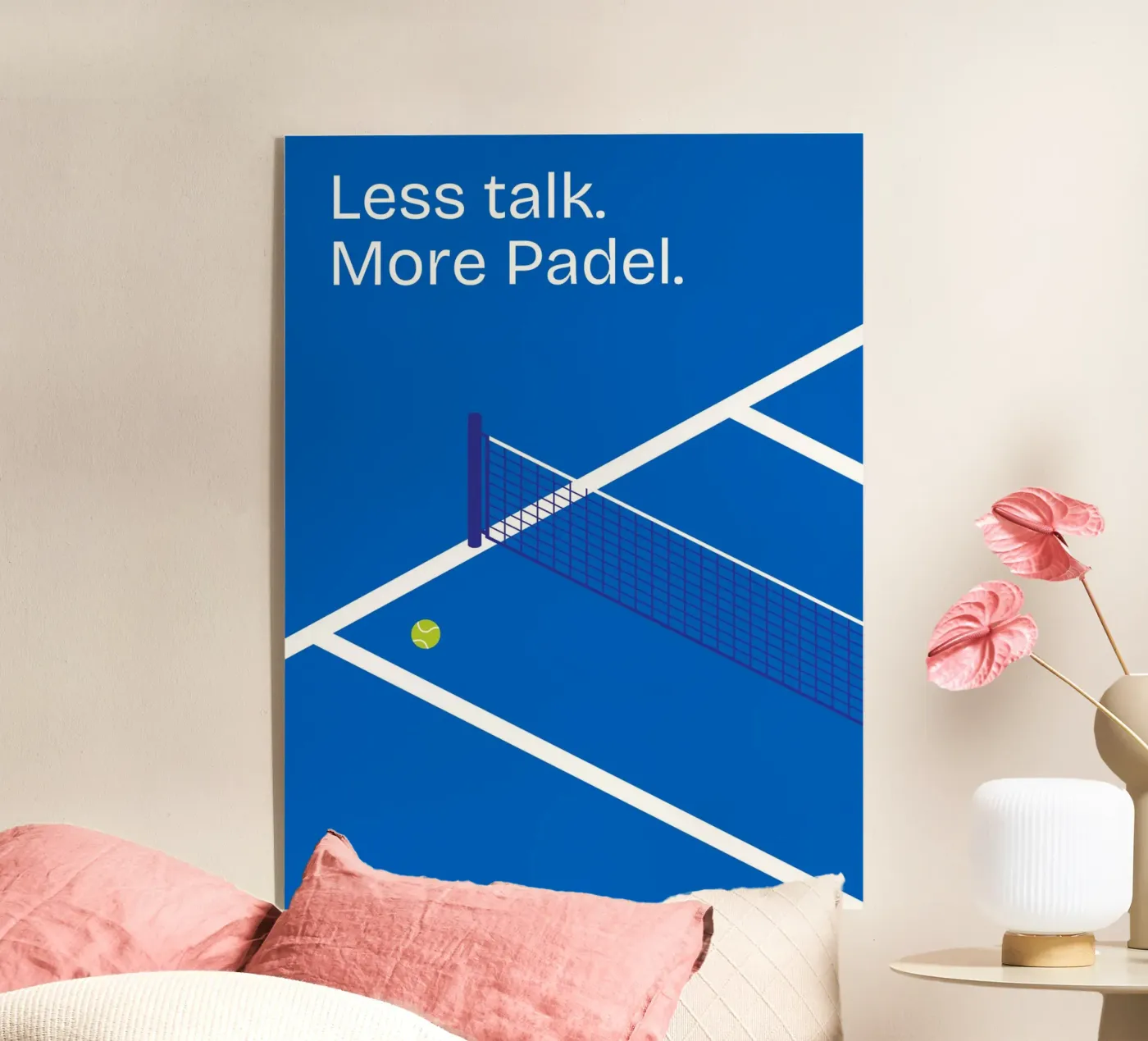 Less talk. More Padel. plexiglass da Diesdas Ananas Design