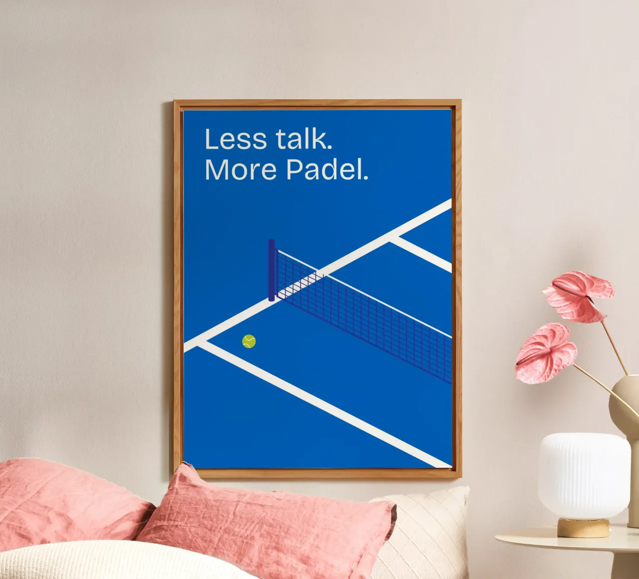 Less talk. More Padel. alluminio dibond da Diesdas Ananas Design