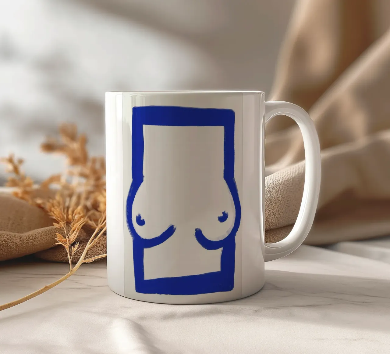 Blue Frame tazza in ceramica da treechild