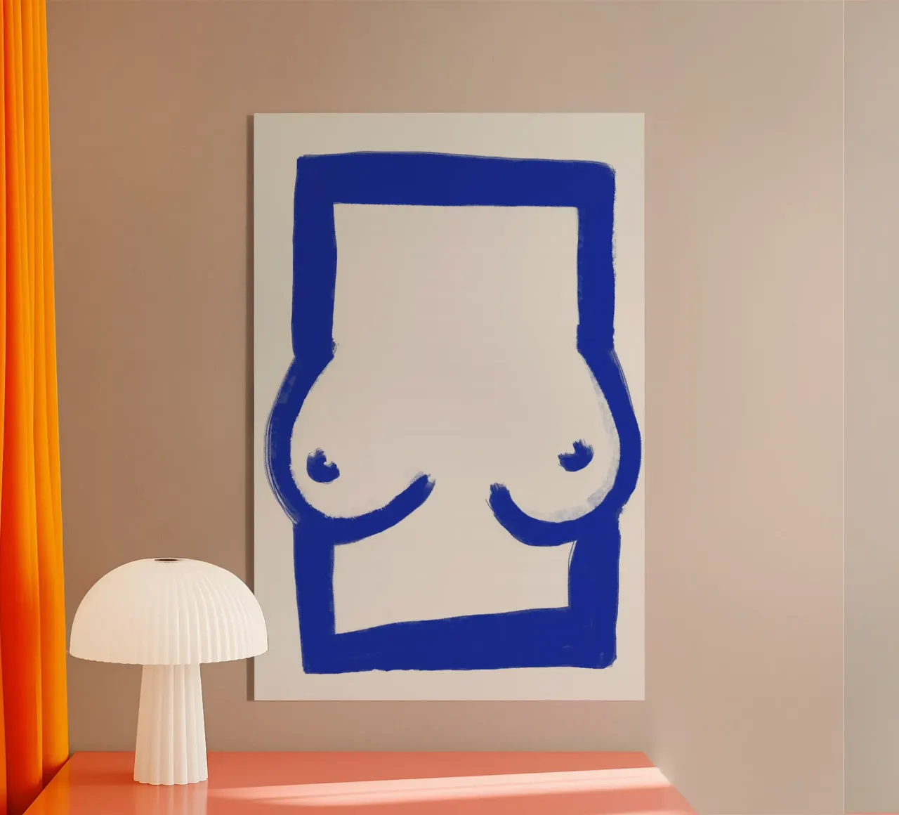 Blue Frame acrylic glass by treechild