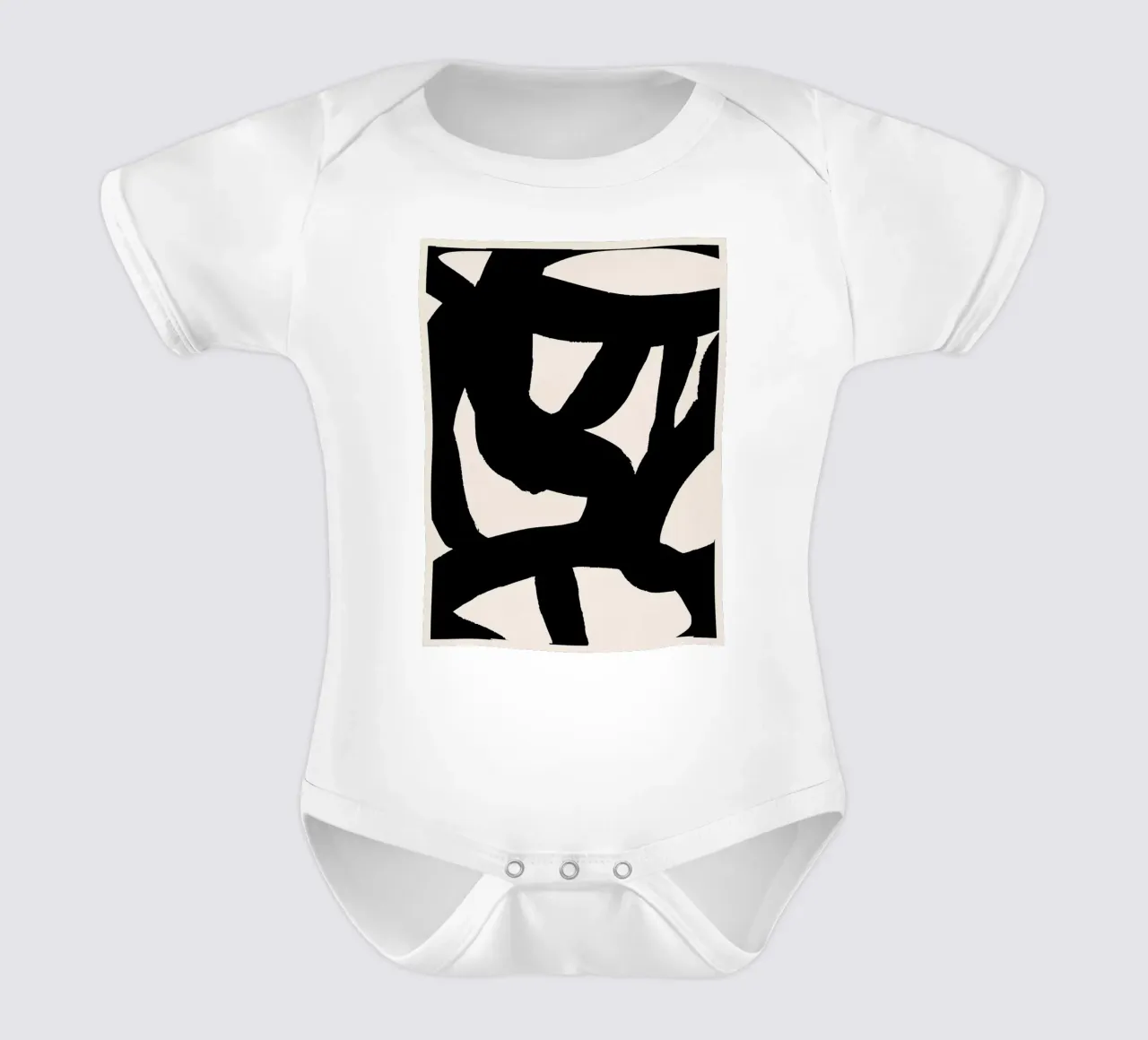 Moderne abstrakte Kunst 118 Kurzarm Babybody von ThingDesign