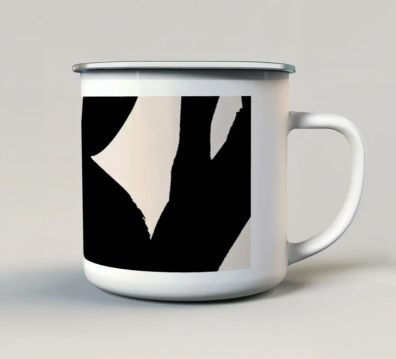 Moderne abstracte kunst 118 emaille mok van ThingDesign