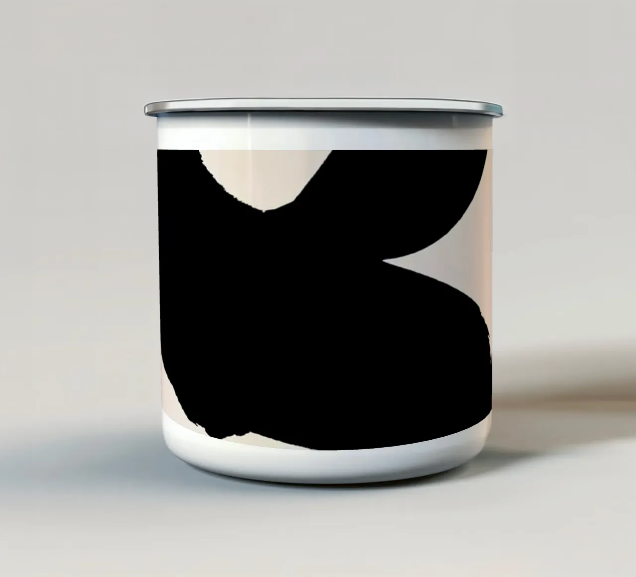 Moderne abstracte kunst 118 emaille mok van ThingDesign