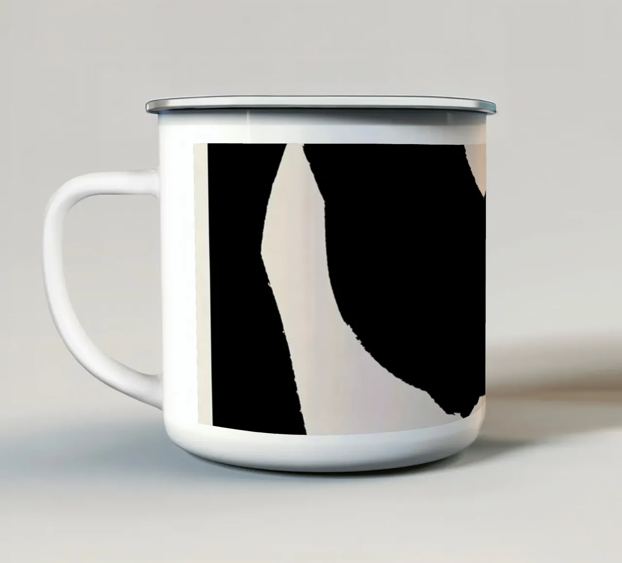 Moderne abstracte kunst 118 emaille mok van ThingDesign