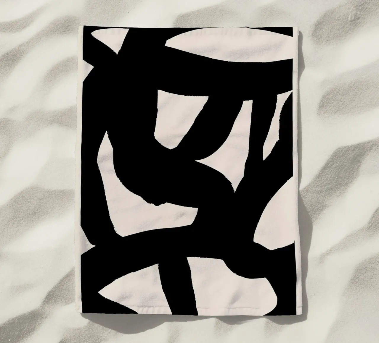 Modern Abstract Art 118 beach towel by ThingDesign