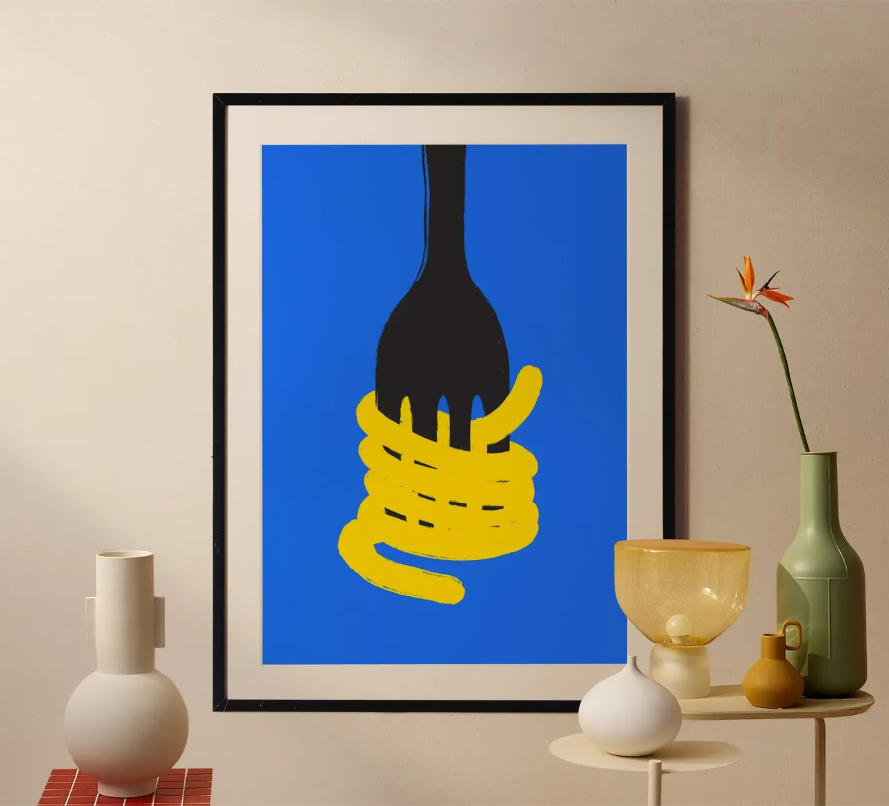 Noodeling around poster con telaio in legno da felixschuster