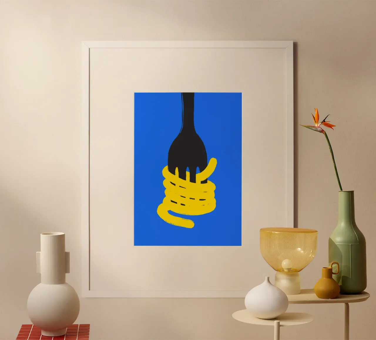 Noodeling around poster con telaio in legno da felixschuster