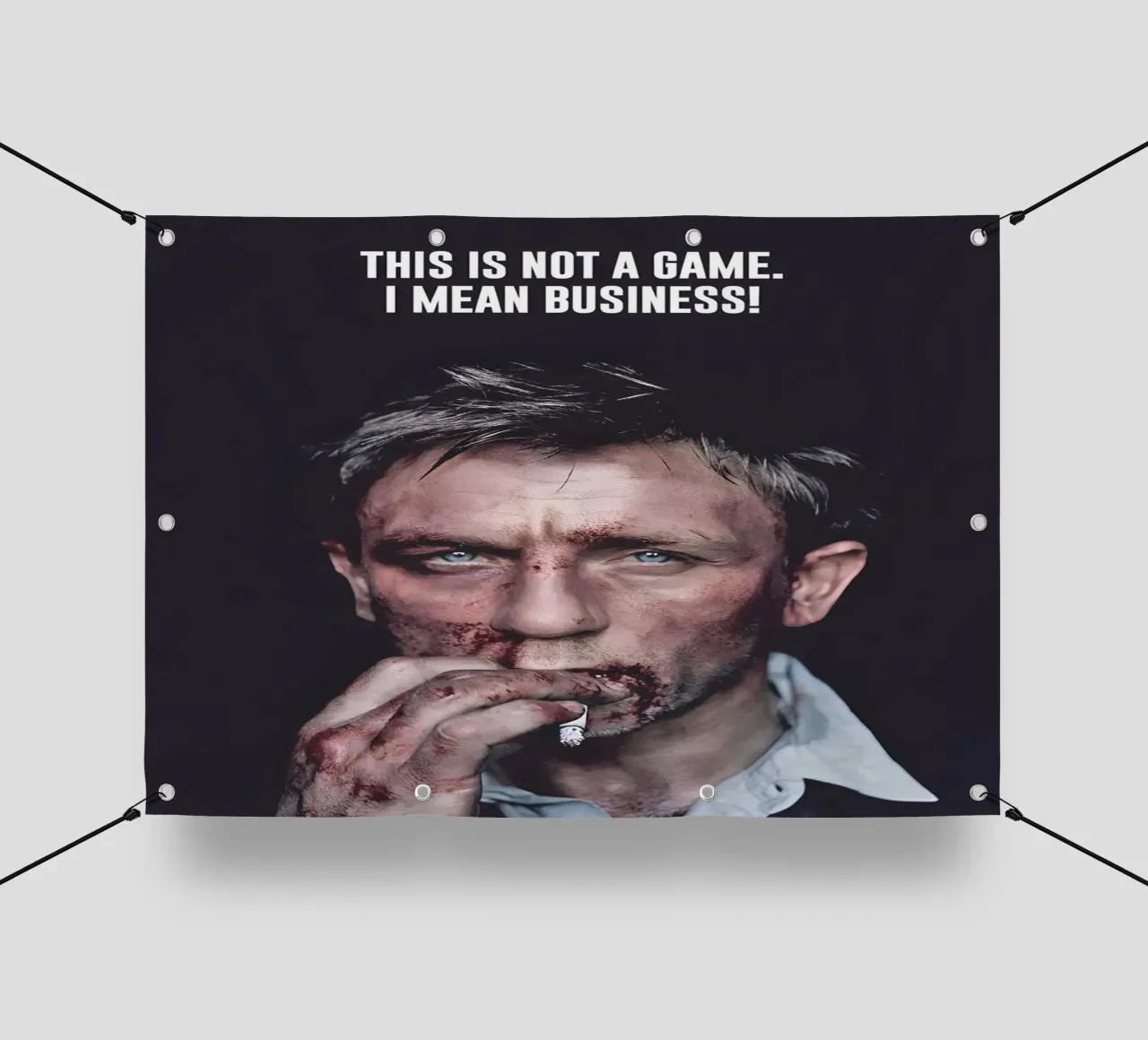 THIS NOT A GAME telo in pvc da Type & Tape