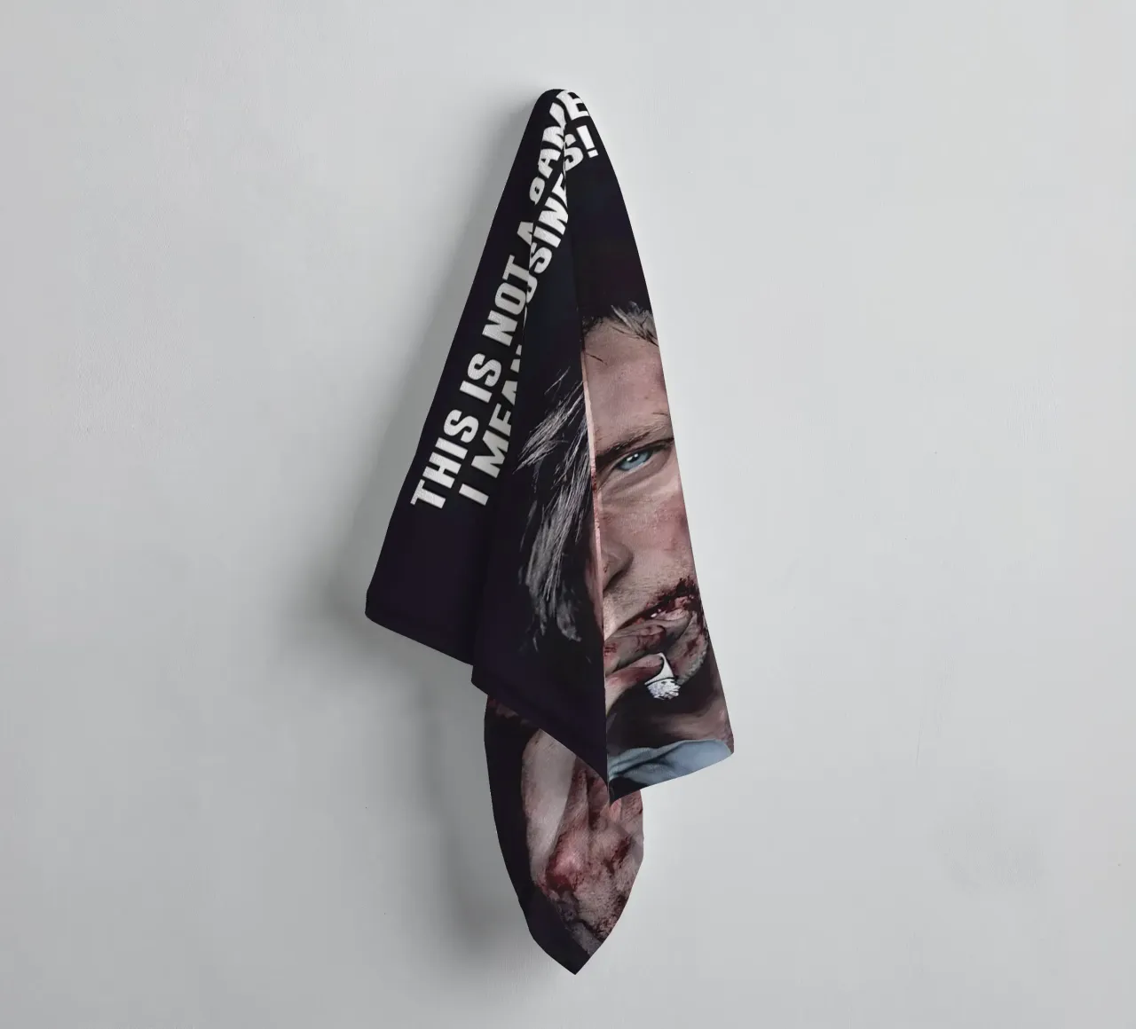 THIS NOT A GAME asciugamano da bagno da Type & Tape