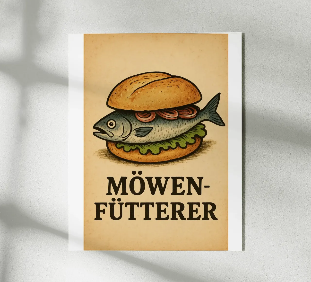 Möwenfütterer plexiglass da Fies&Fein