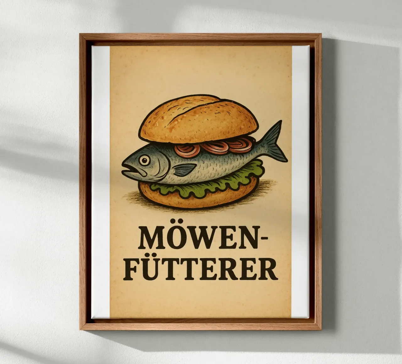 Möwenfütterer tela con Cornice a cassetta da Fies&Fein