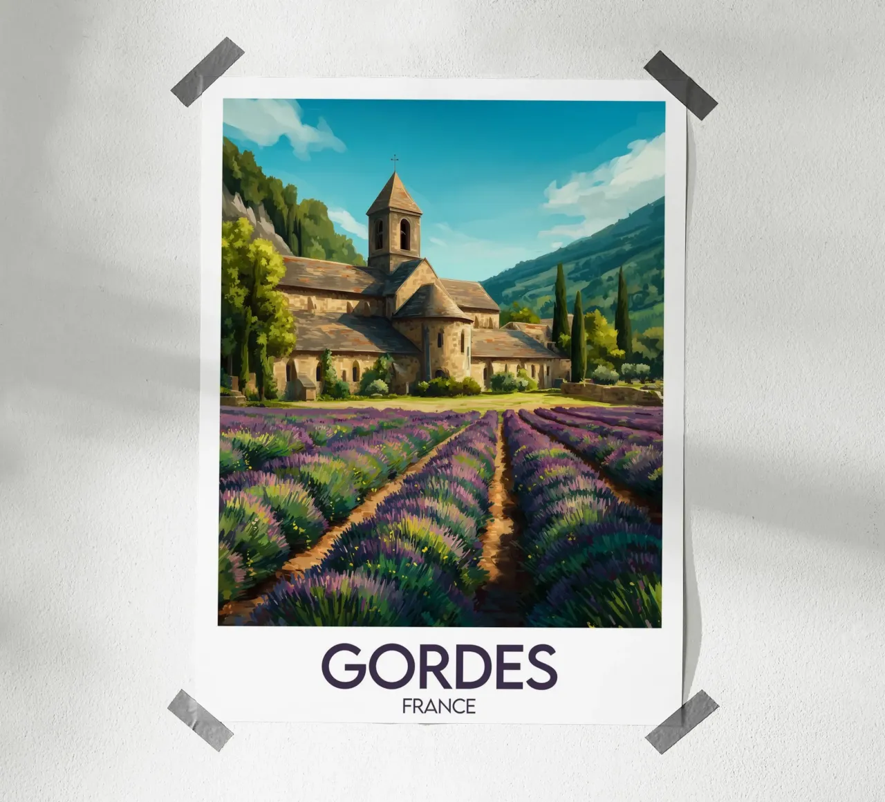 Affiche Gordes France hahnemühle de Frame the World