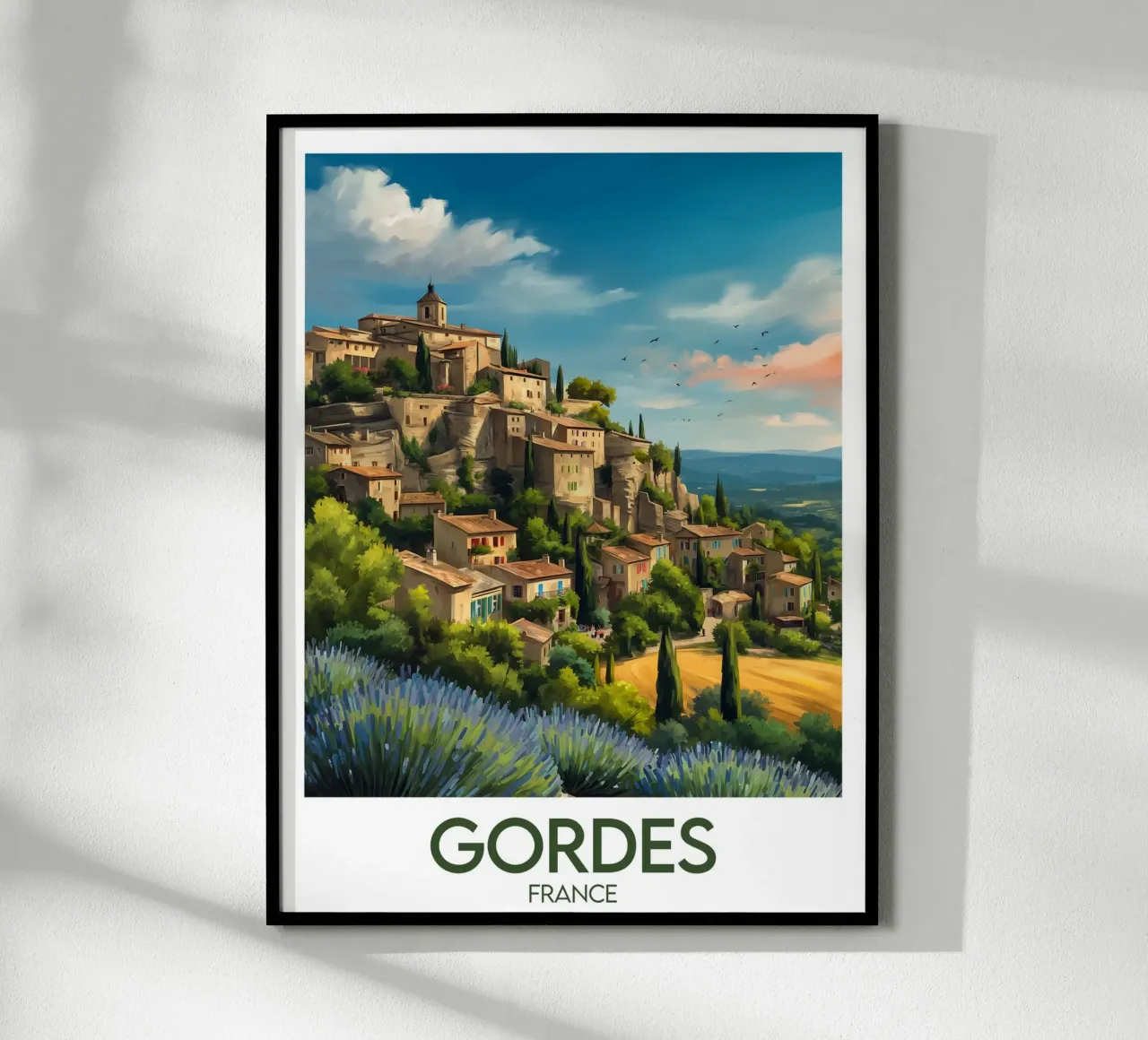 Gordes France poster poster by Frame the World