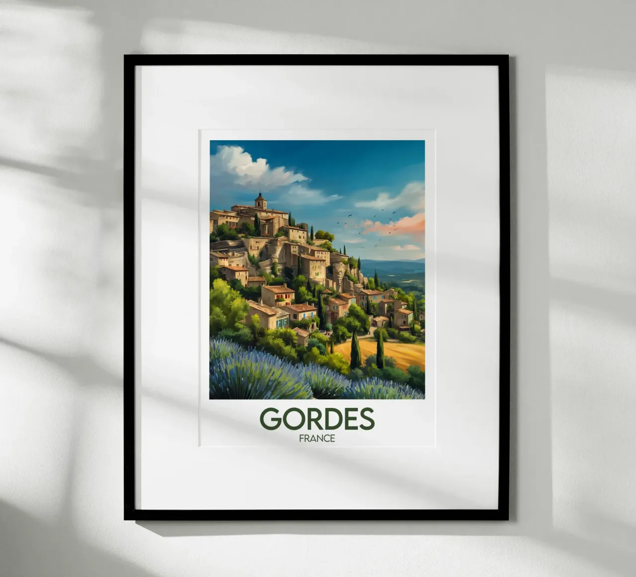 Gordes France poster poster by Frame the World