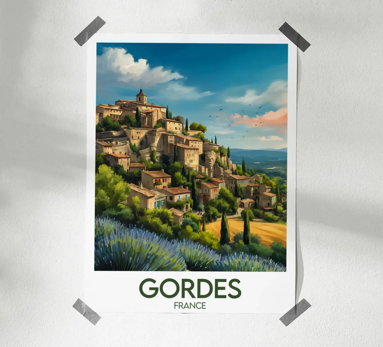 Gordes France poster poster by Frame the World