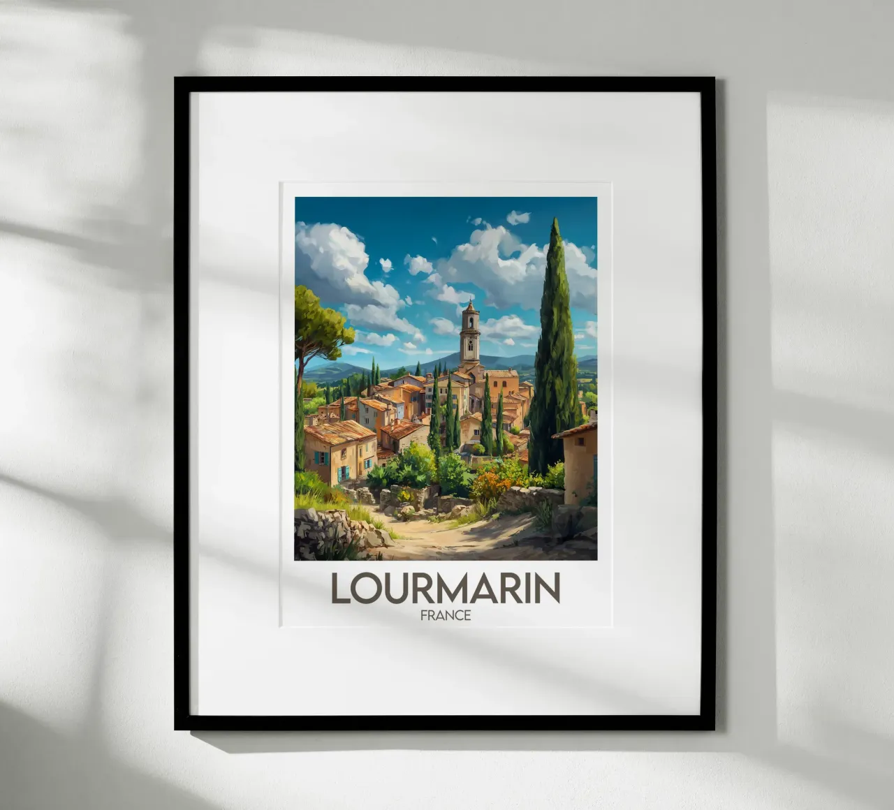 Affiche Lourmarin France poster by Frame the World